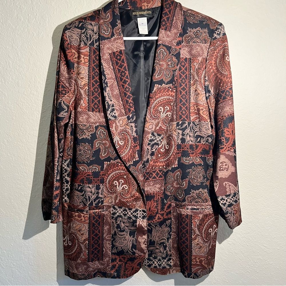 Vintage REQUIREMENTS blazer 🖤 excellent condition 🖤 size 14